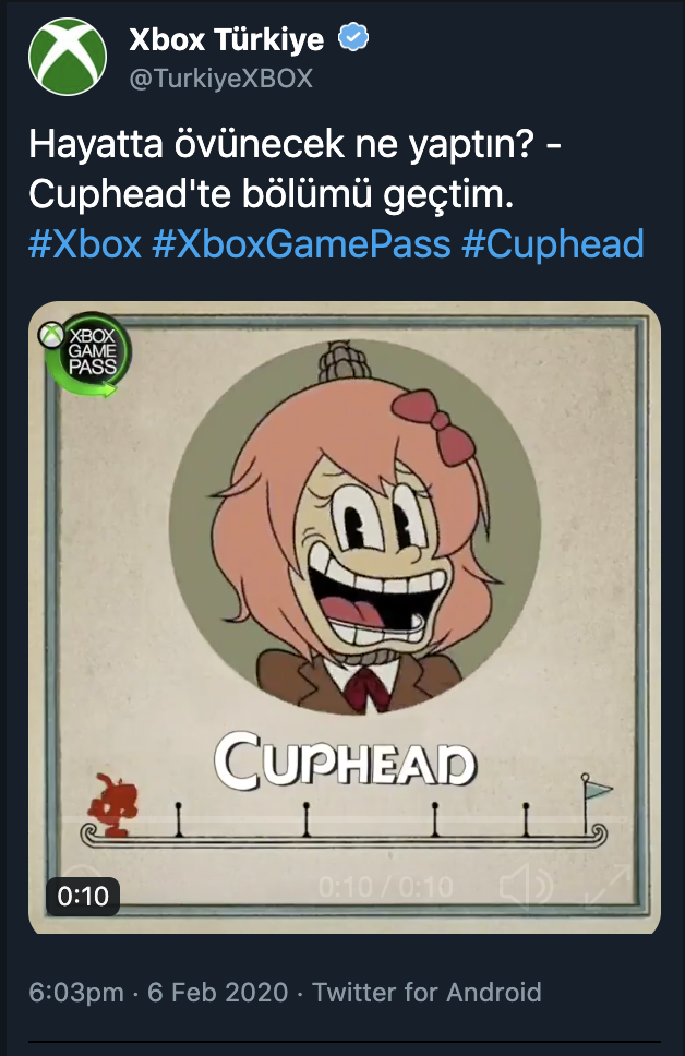 Cuphead Xbox Game Pass