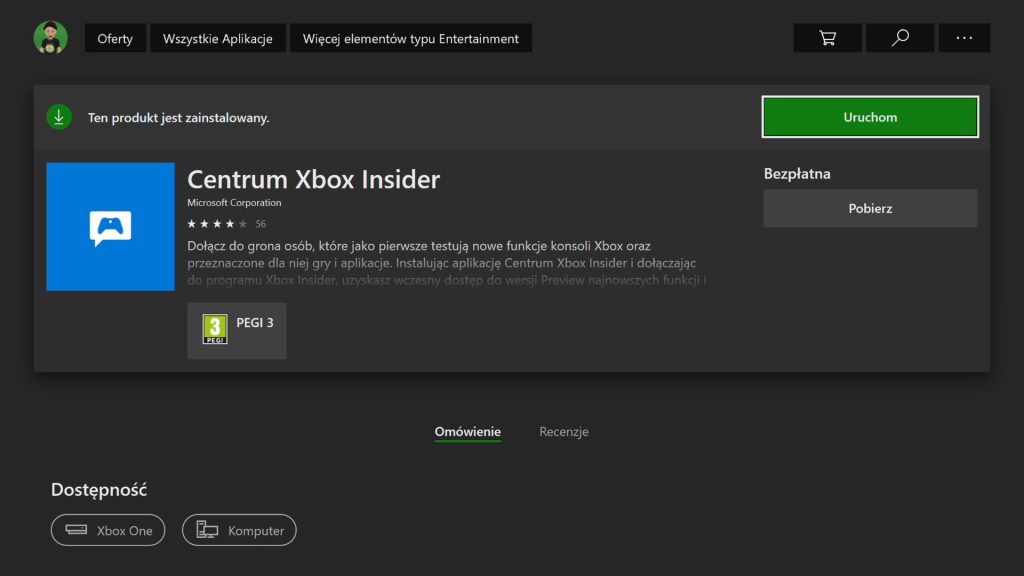 Opuszczanie Xbox Insider