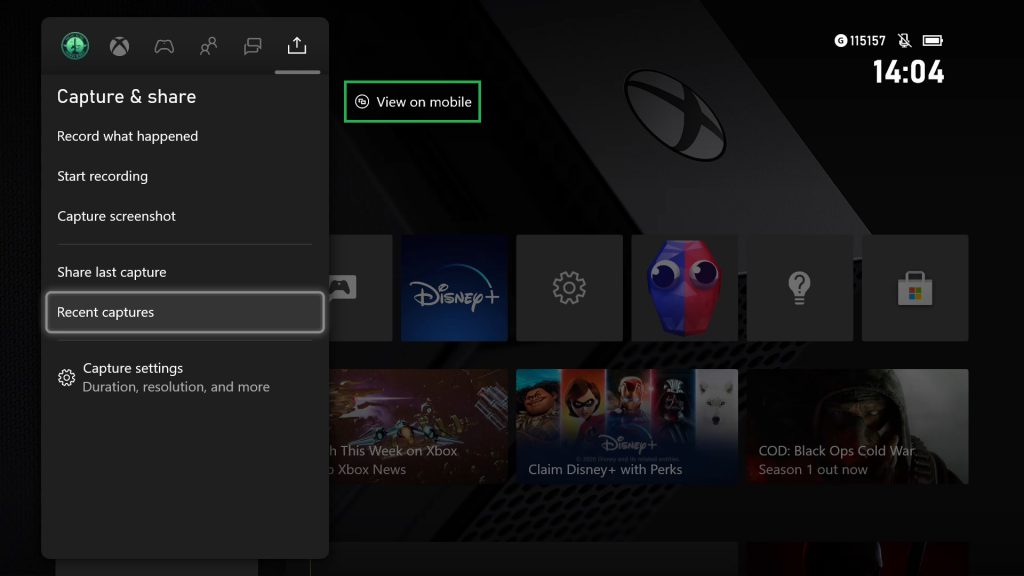 Xbox View on mobile