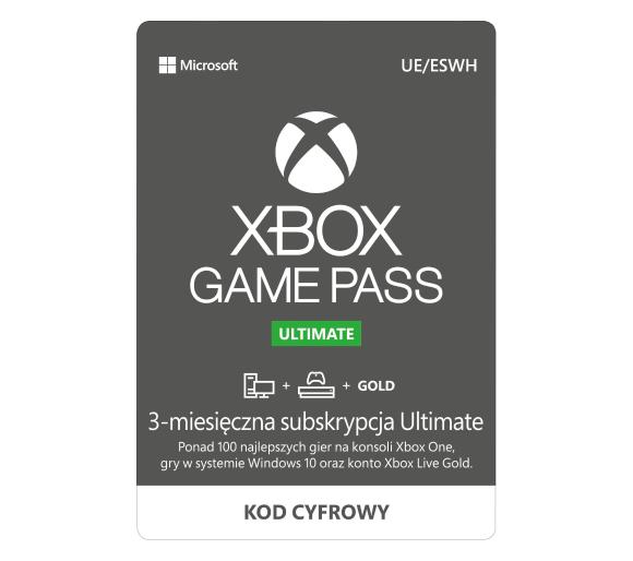 Xbox Game Pass 3 miesiące karta