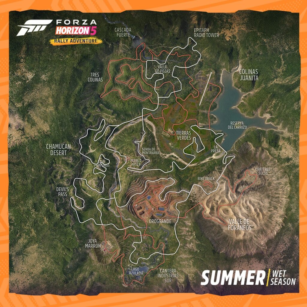 Forza Horizon 5 Rally Adventure mapa