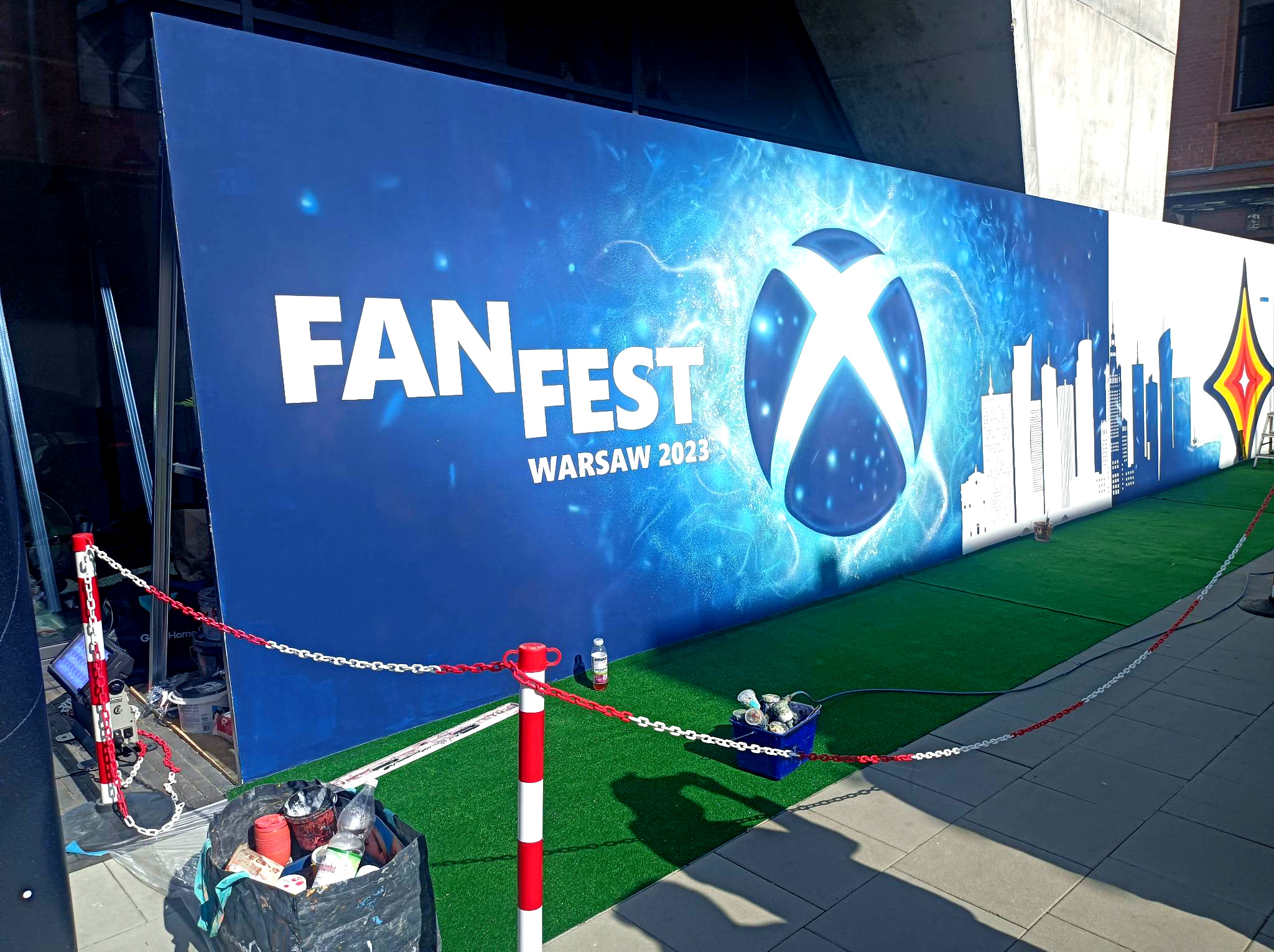 Xbox FanFest Warsaw mural