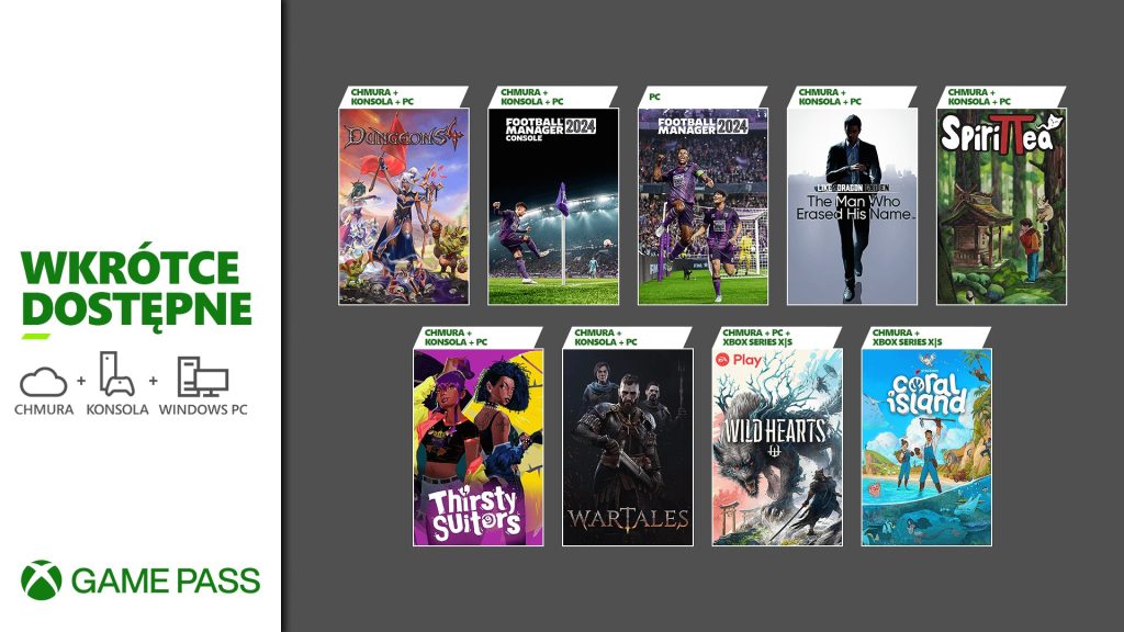 Xbox Game Pass listopad 2023