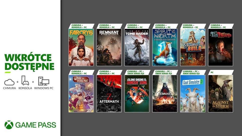Xbox Game Pass Grudzień 2023